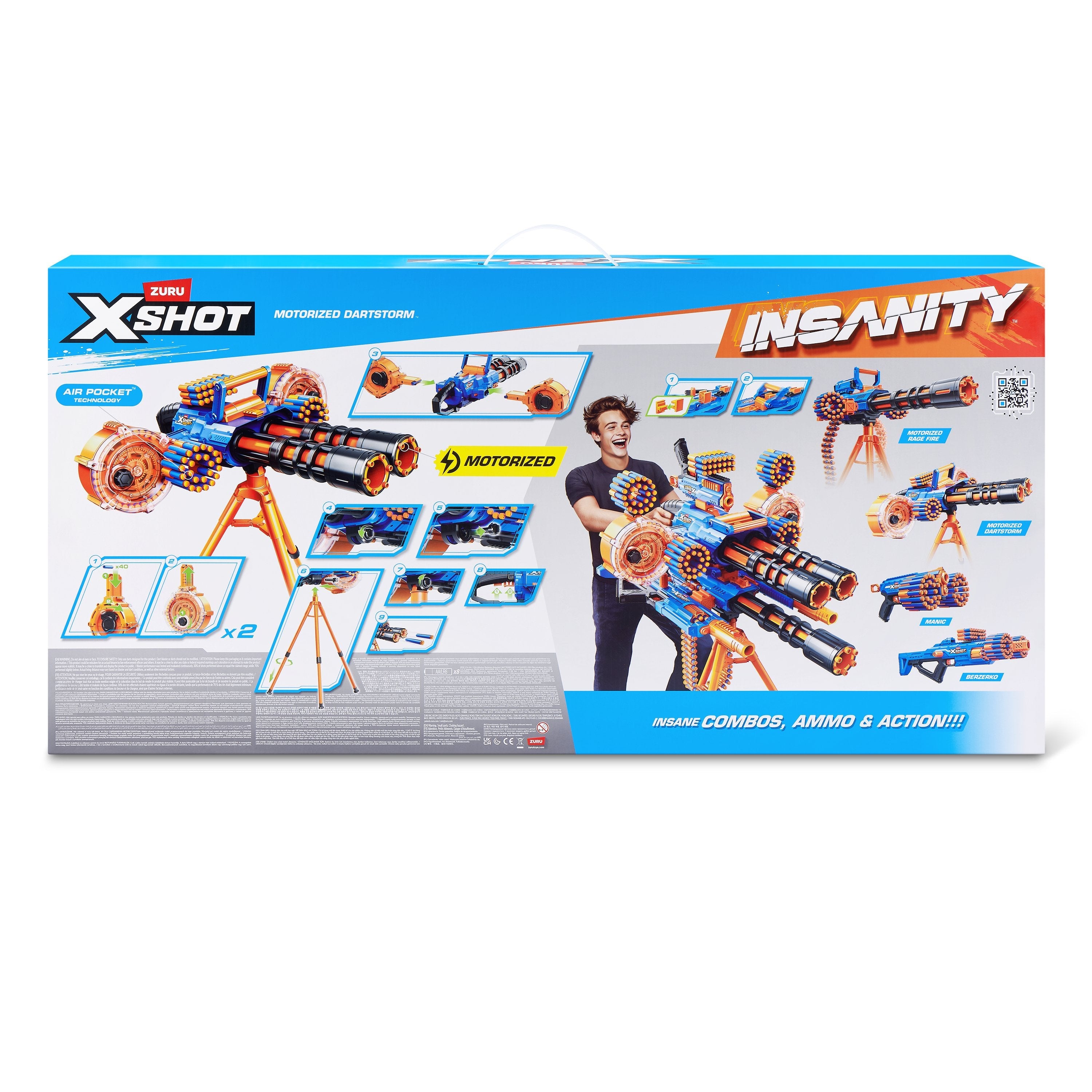 Zuru Insanity Motorized Dart Storm Blaster 36918