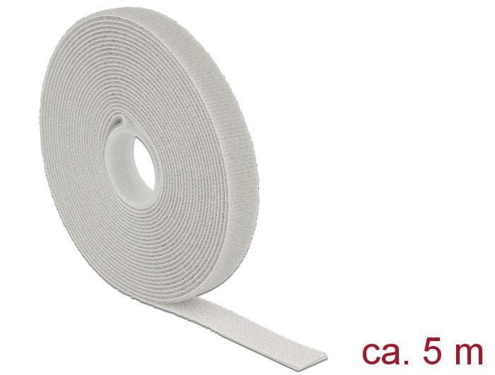 Delock 18276 Velcro Gris 1 Pieza(S), Atacables Gris, Gris, 13 Mm, 5 M, 1 Pieza(S), Bolsa De Plástico