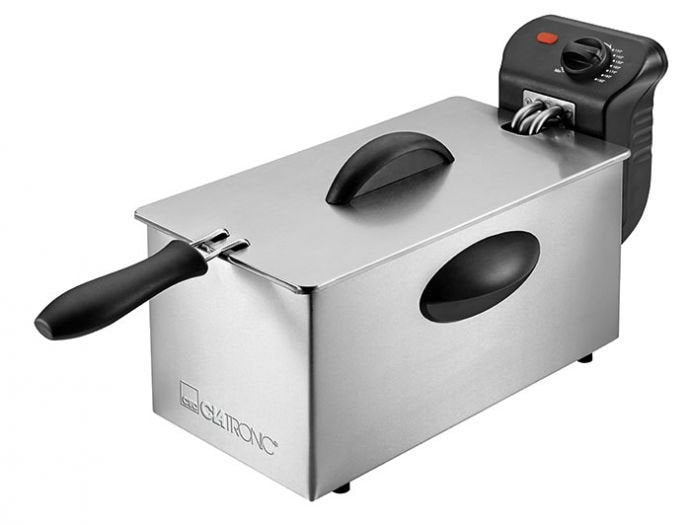 EAN 4006160636840 - Clatronic 263684 freidora Sencillo Independiente 2000 W Negro, Acero inoxidable imagen 1