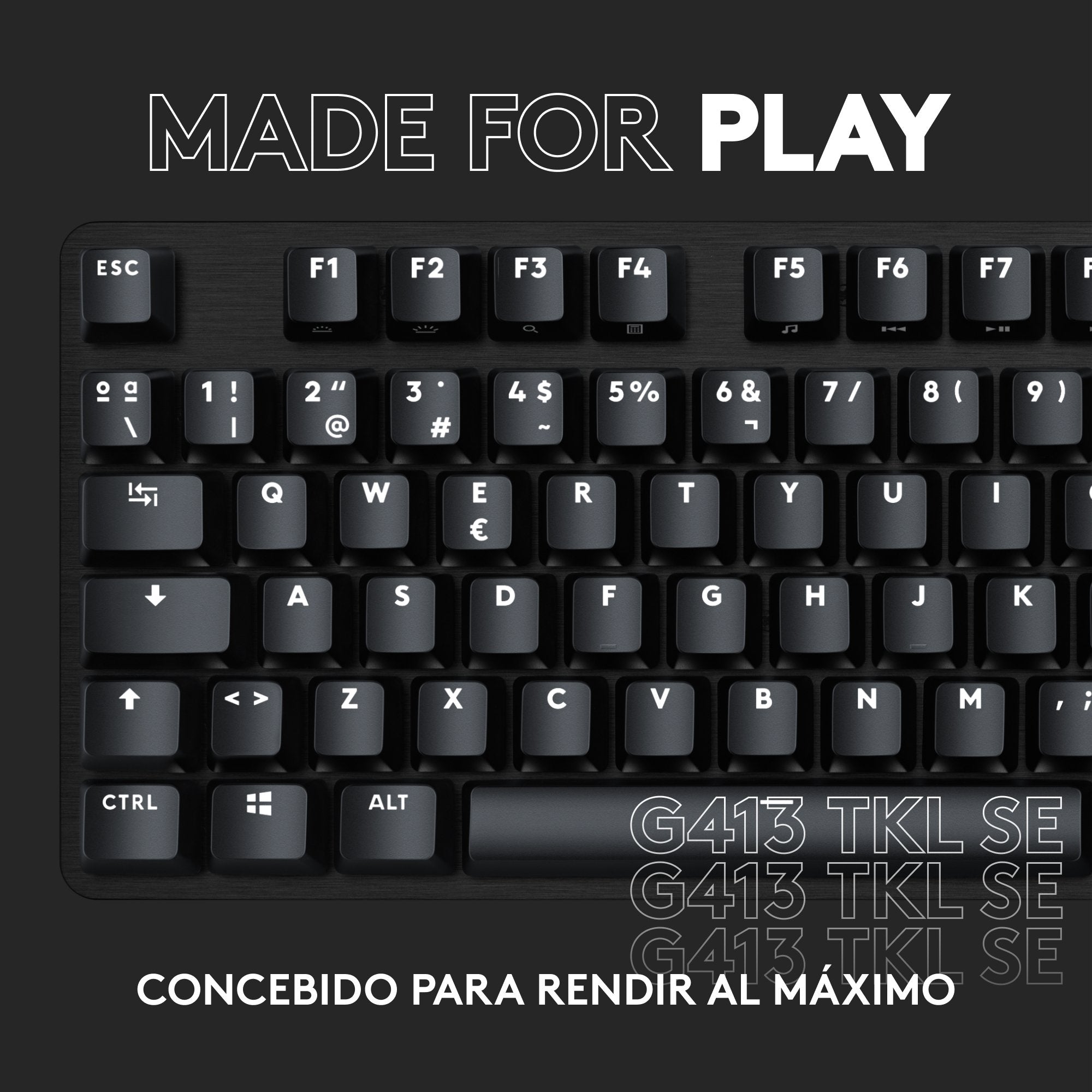 Teclado Español Logitech G G413 Tkl Se Usb Qwerty Negro