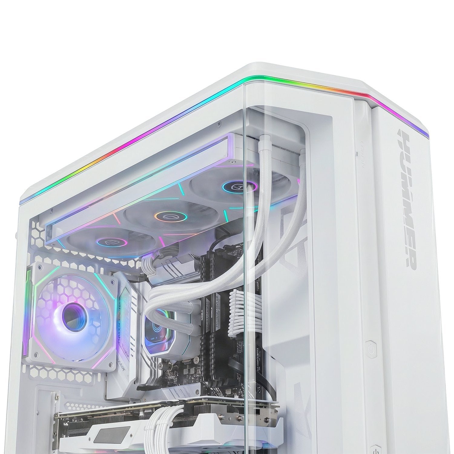 Caja Gaming Semitorre Nox Hummer Anvil Blanca