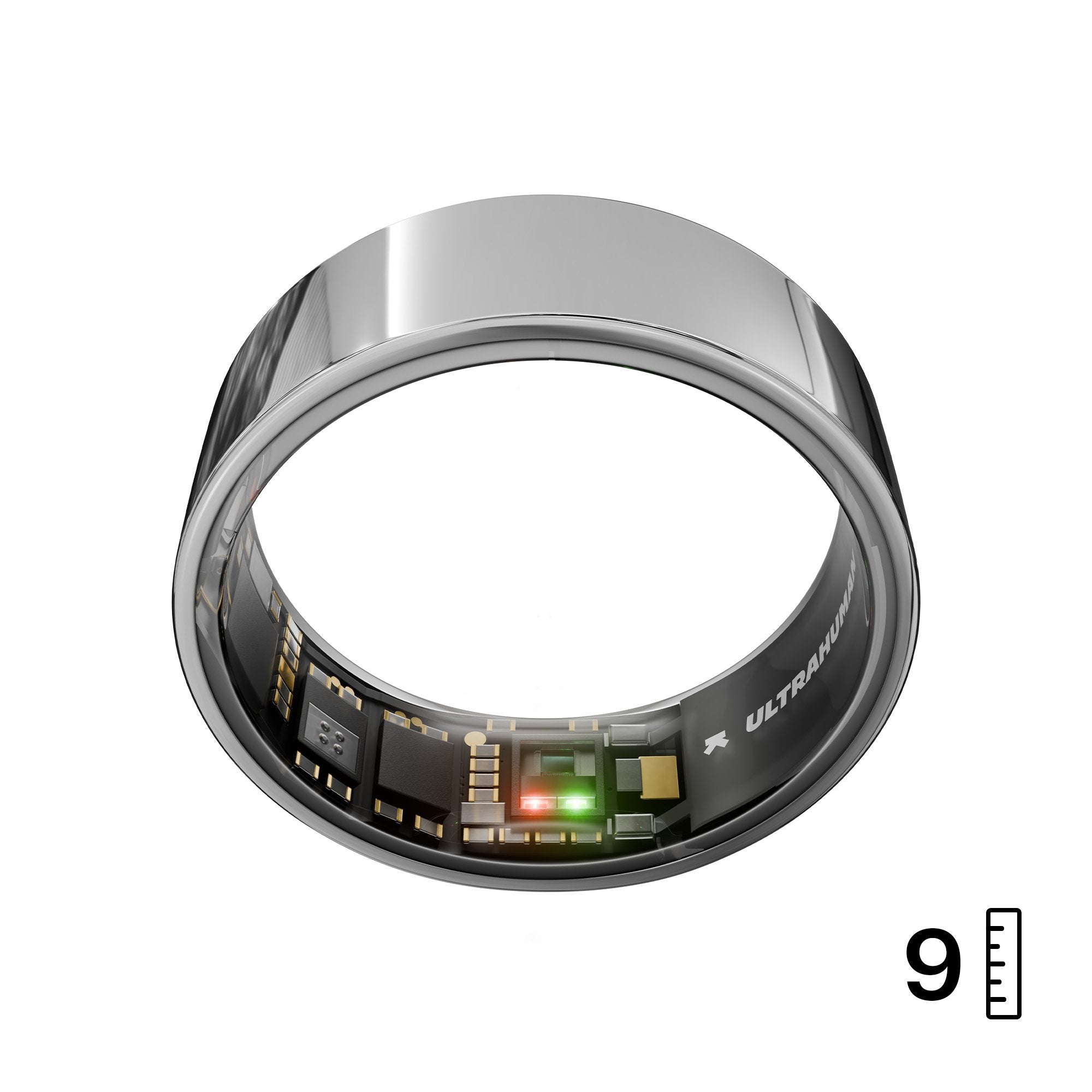Ultrahuman Air Smart Ring Space Silver Grösse 9