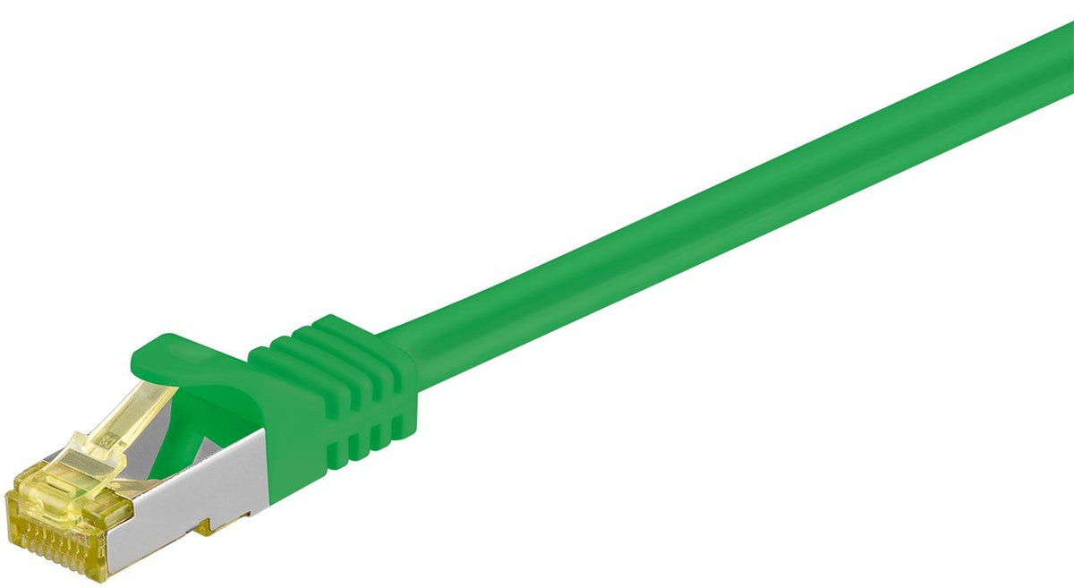 Latiguillo Cat 7, S/Ftp, 25.00 M, Verde, Lszh Goobay