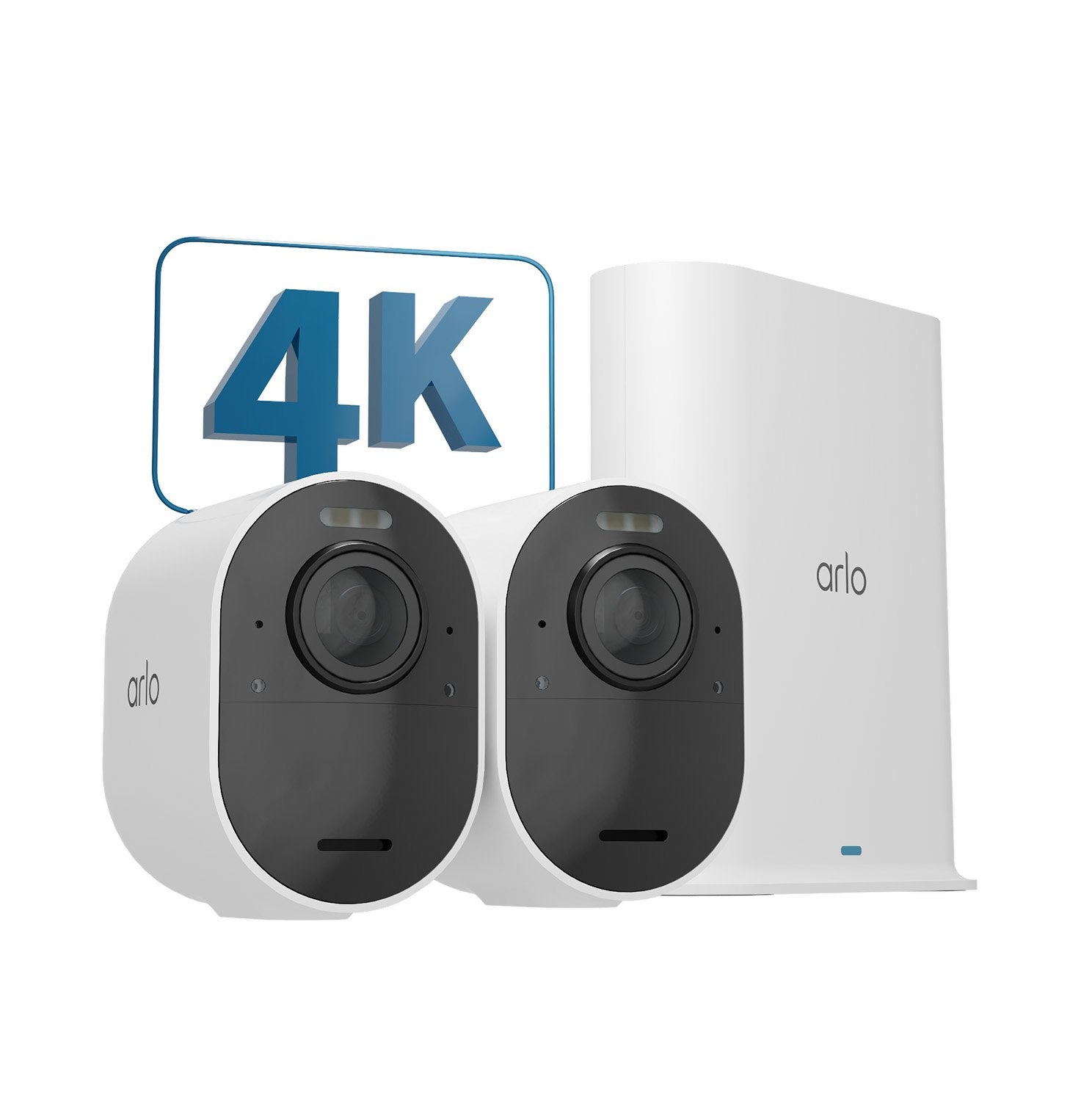 Arlo Ultra 2 Spotlight, Cámara Blanco/Negro, Juego De 2 Vms5240-200eus