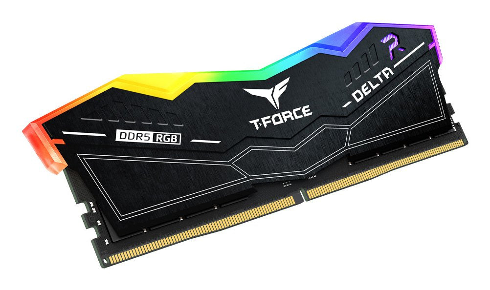 Memoria Team Group 32 Gb Ddr5 6400 2x 16 Gb , Ff3d532g6400hc32adc01, Delta Rgb, Intel Xmp, Amd Expo Ff3d532g6400hc32adc01 Negro