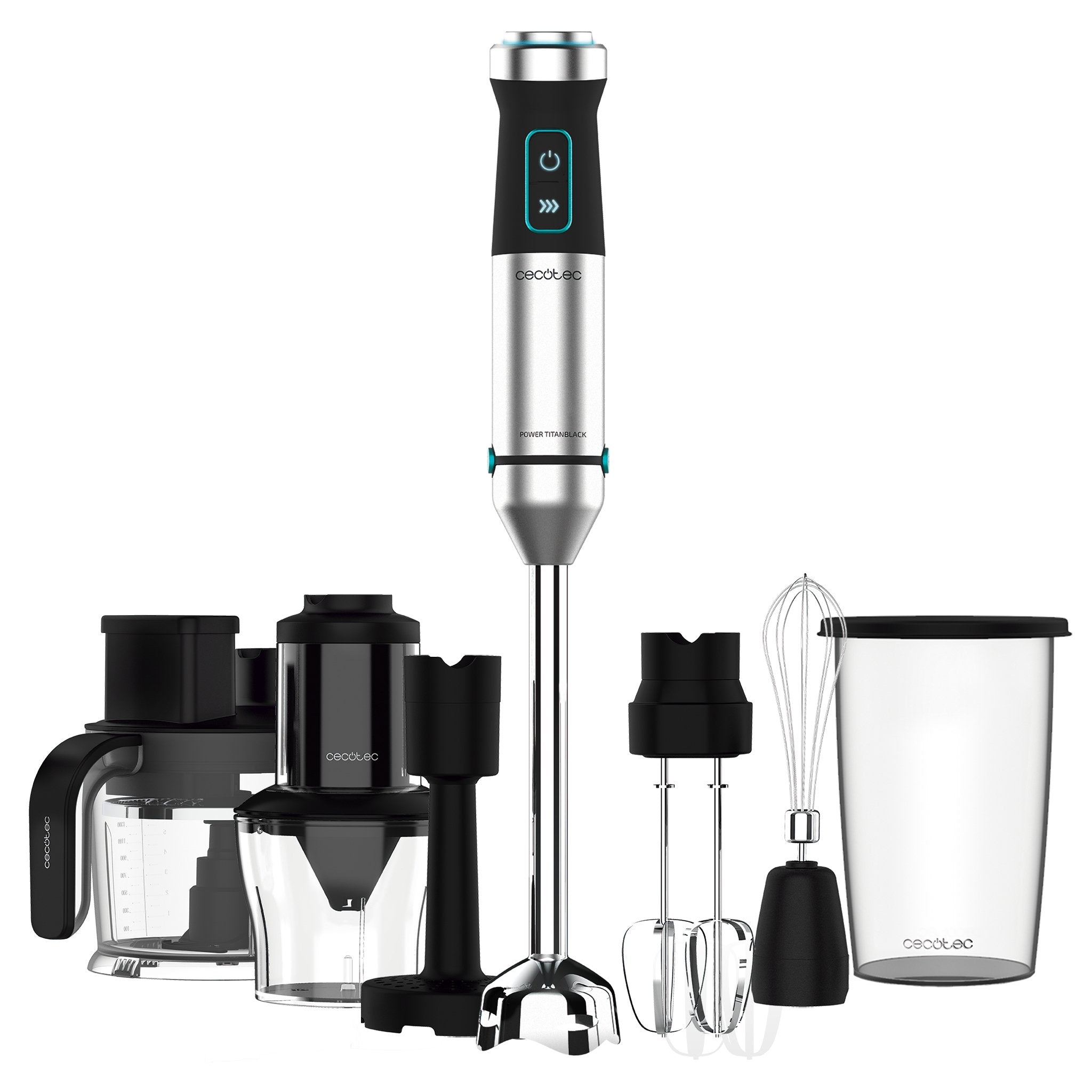 EAN 8435484042758 - Cecotec Power TitanBlack 1500 XL TotalMix Batidora de inmersión 1500 W Negro, Verde, Acero inoxidable imagen 2