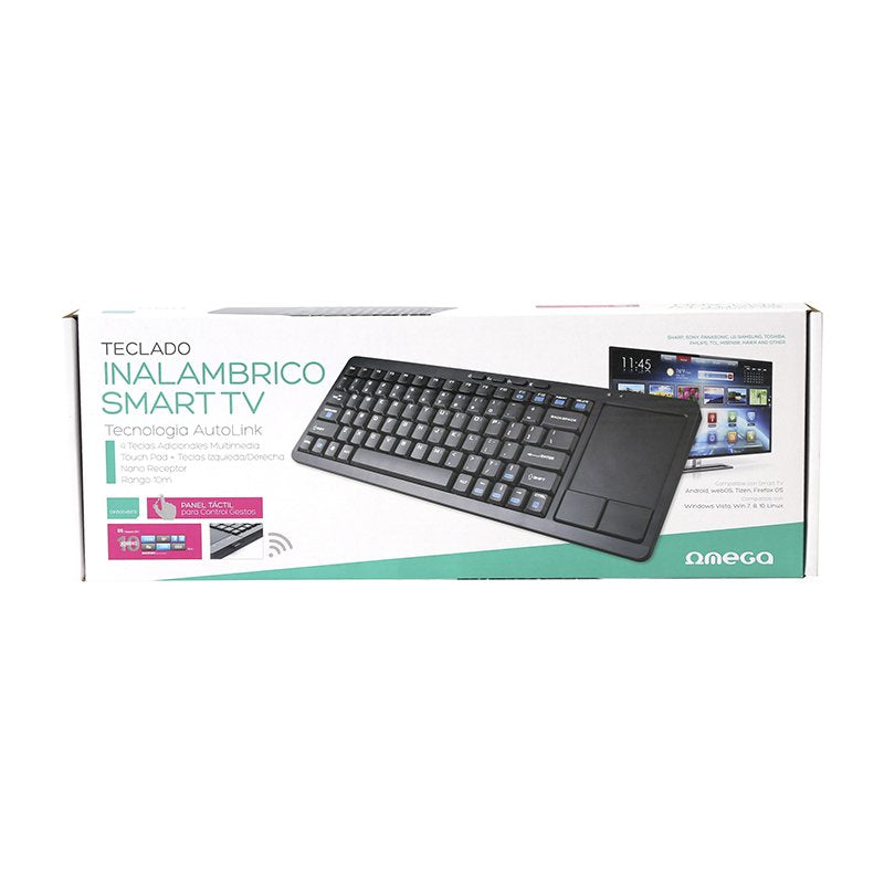 Omega Teclado Inalambrico Smart Tv Touchpad