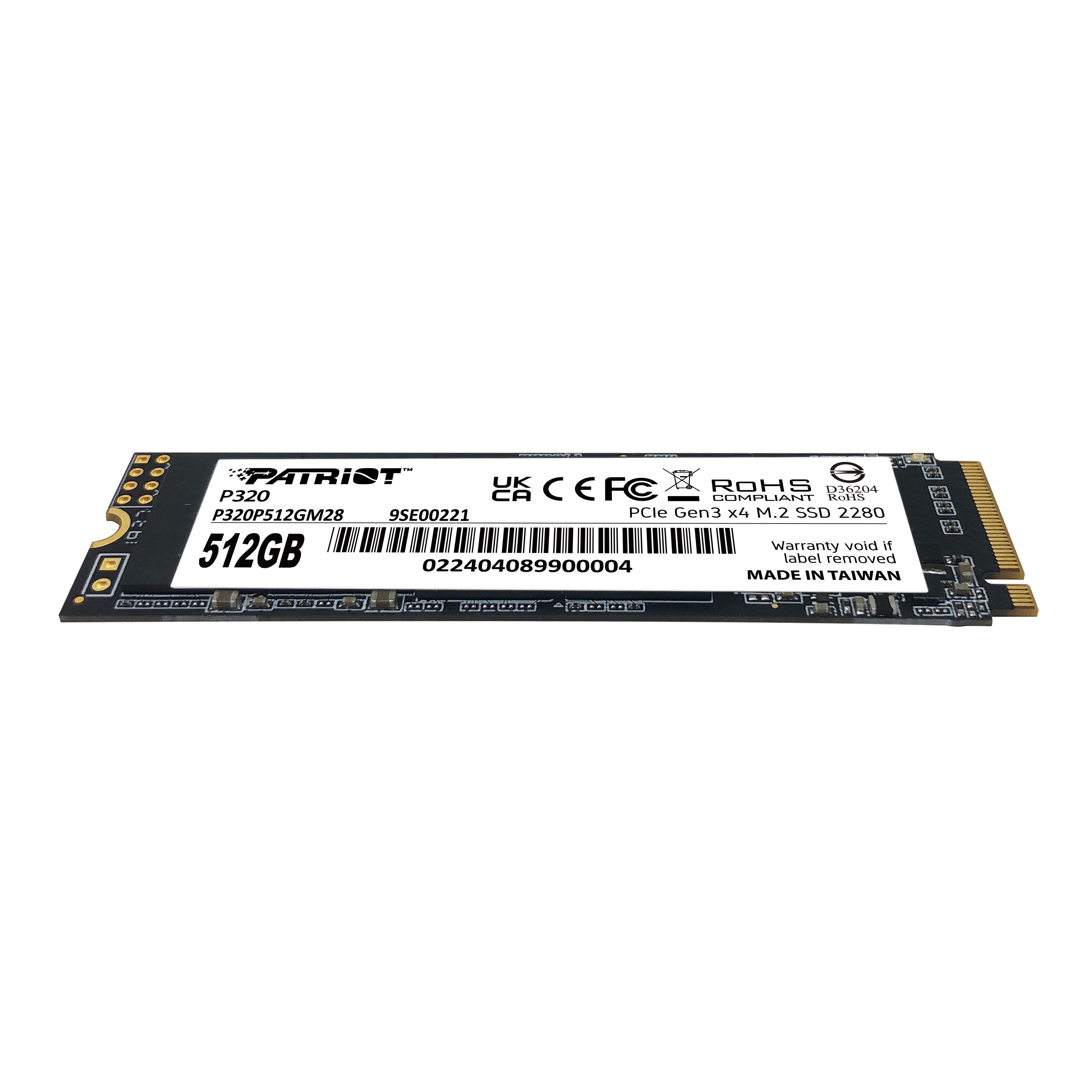 EAN 4711378427615 - Patriot Memory P320 512 GB M.2 PCI Express 3.0 NVMe imagen 2