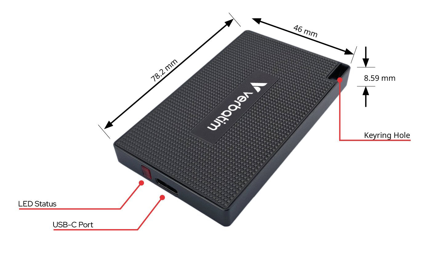 Verbatim 32031 Unidad Externa De Estado Sólido 1 Tb Usb Tipo C Usb 3.2 Gen 2x2 Gris