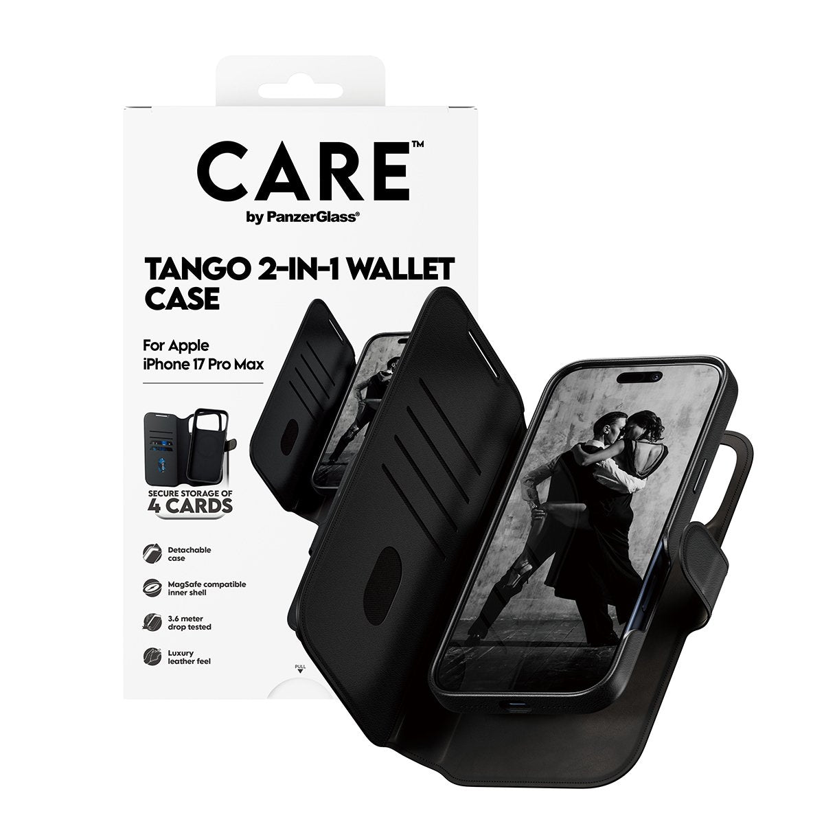 EAN 5715685026782 - PanzerGlass CARE by ® Feature Case Tango Two-in-One Wallet w. MagSafe iPhone 17 Pro Max funda para teléfo imagen 5