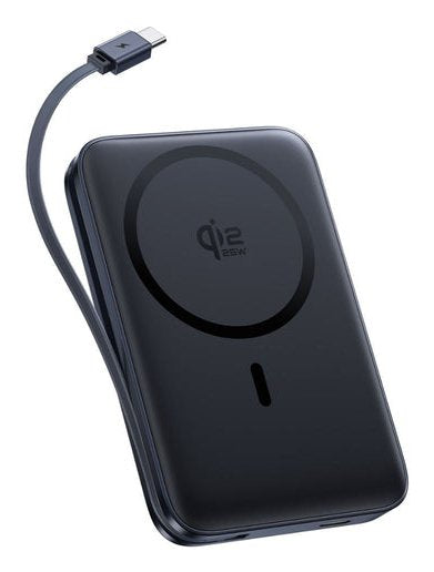 Picogo Am61 Qi2.2 Magnetic Power Bank With Built-In Cable 10000mah 45w Cosmic Black