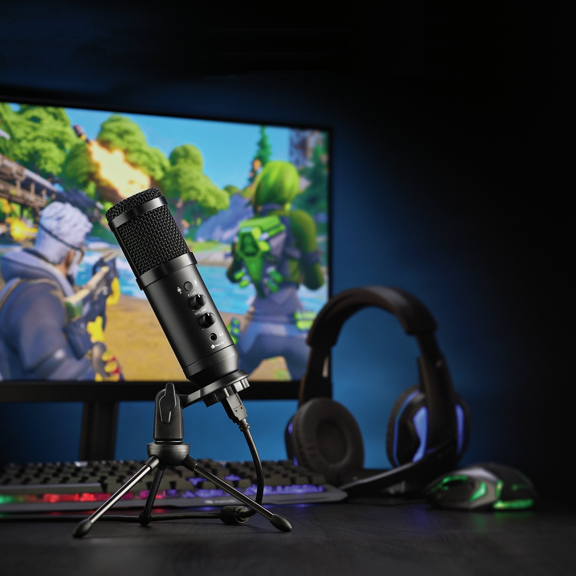 Micrófono Con Trípode Ngs Gmicx-110