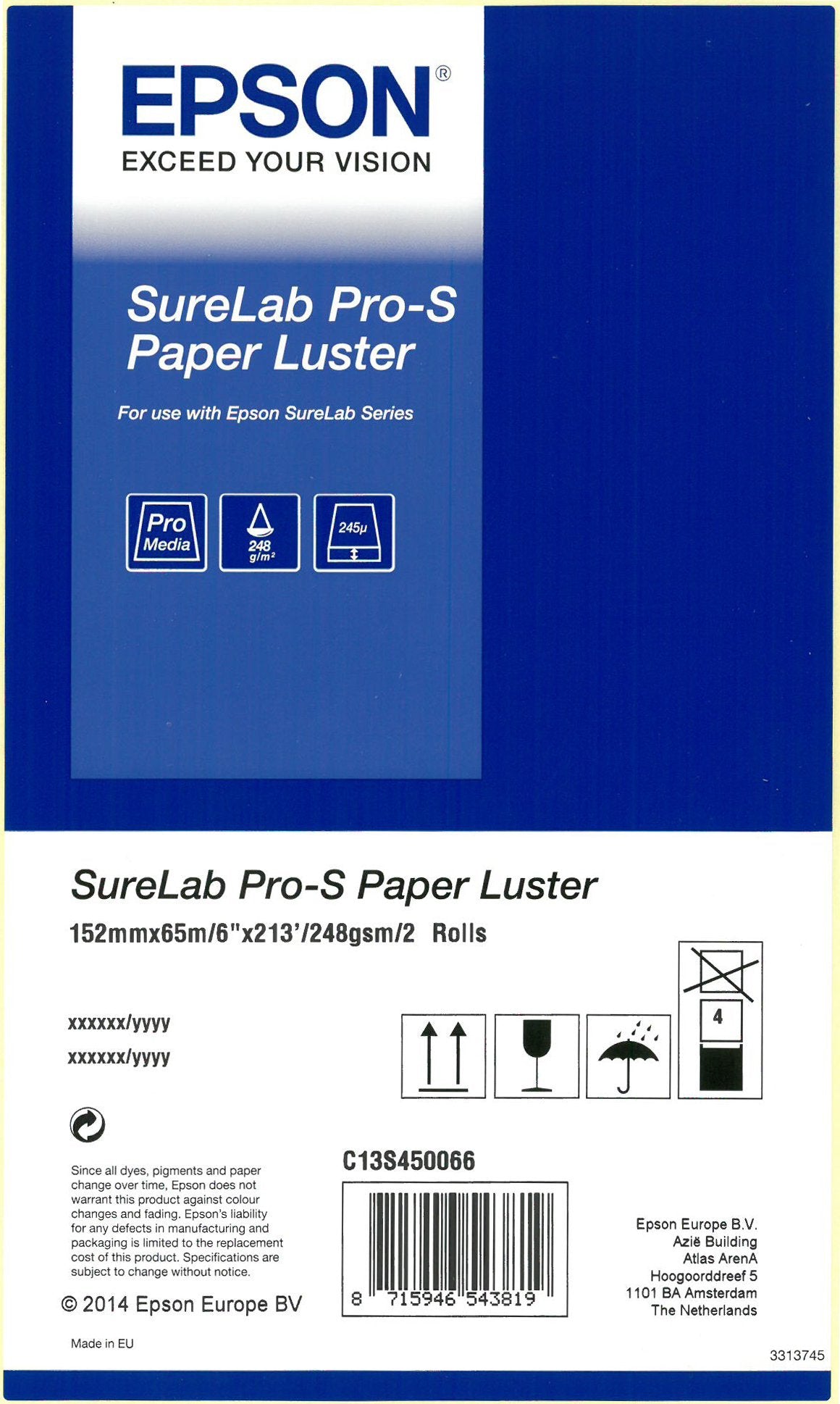 EAN 8715946664965 - Epson C13S450066BP papel fotográfico Blanco Brillo imagen 1