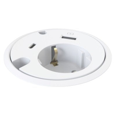 EAN 7350030254458 - Kondator 935-PD16W toma de corriente Type F + USB A + USB C Blanco imagen 1