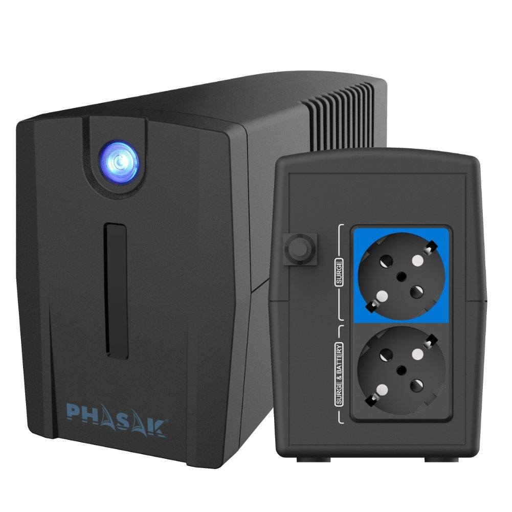 EAN 5605922004430 - Phasak PH 7210 sistema de alimentación ininterrumpida (UPS) Línea interactiva 1,06 kVA 600 W 2 salidas AC imagen 1