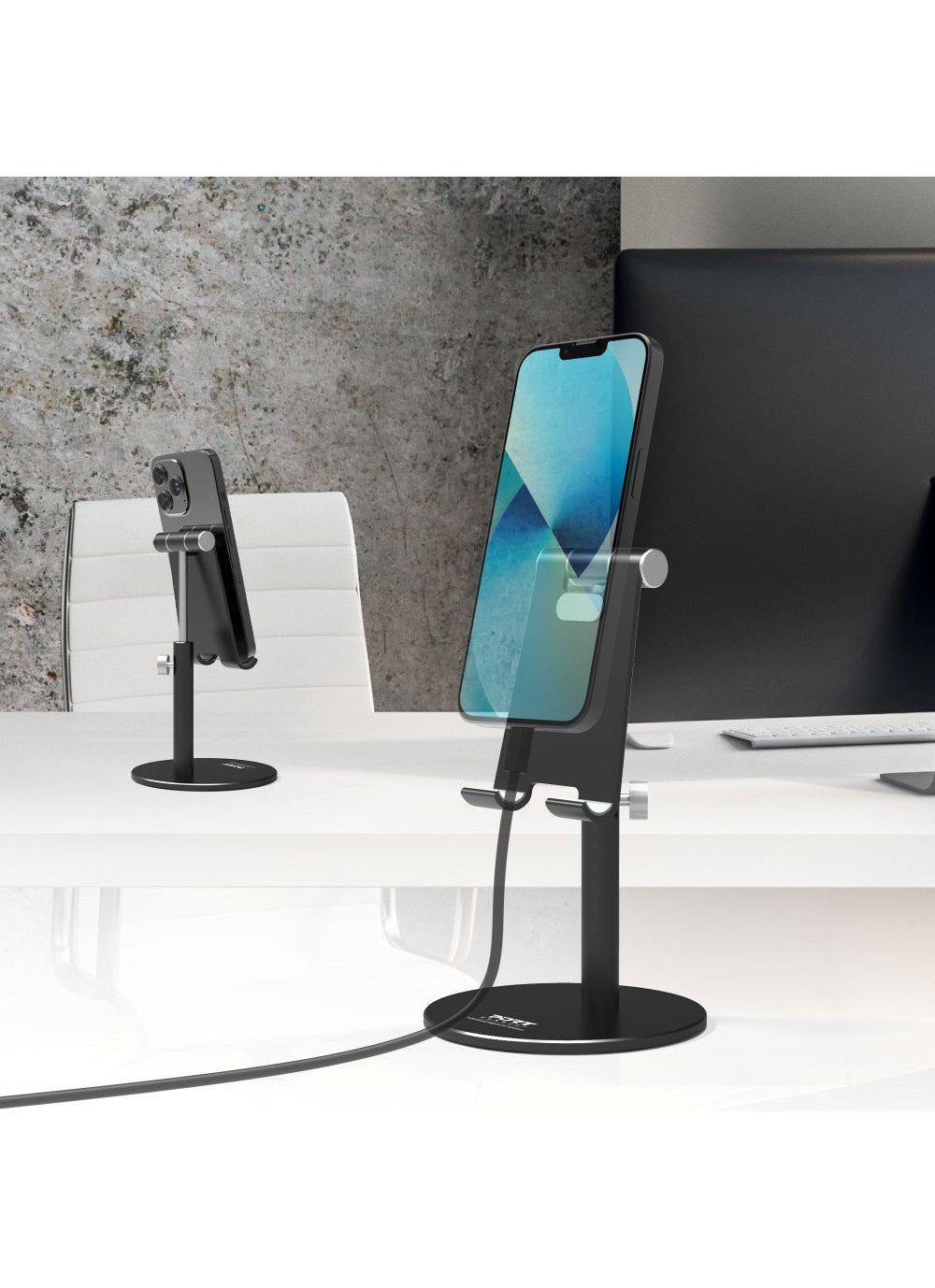 Soporte Port Designs 901109 Smartphone Negro