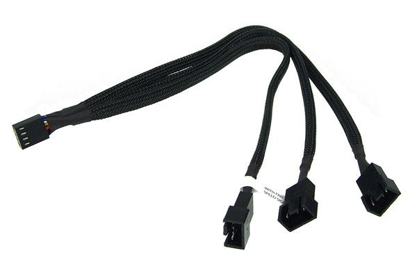 Cable 3 A 1 Pwm Phobya 30 Cm Negro 4pin Pwm A 3x4pin Pwm/Termorretractil 81098