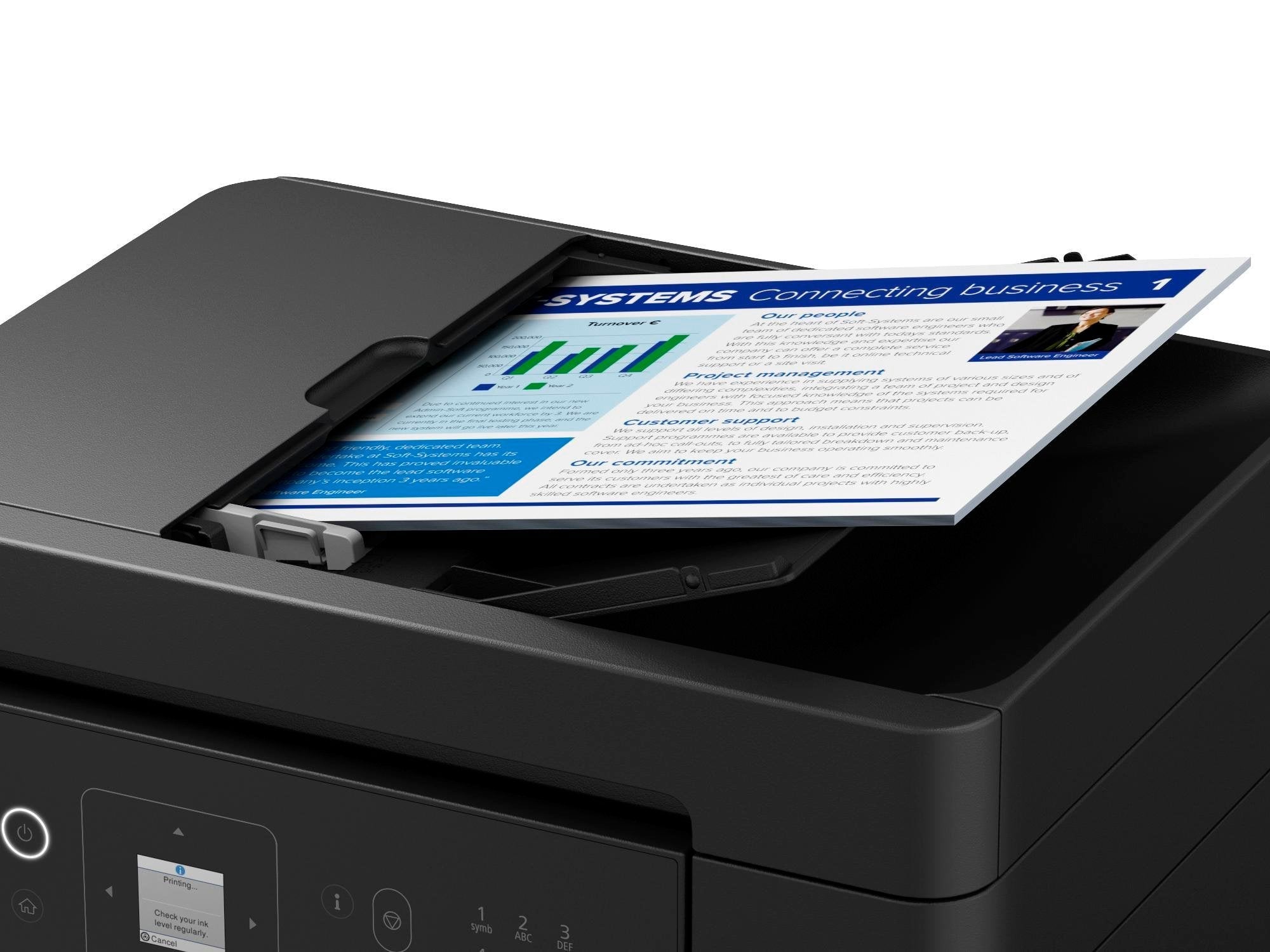Epson Ecotank Et-4905 Multifunktionsdrucker 4in1 Tintenstrahl Farbe A4 11s M