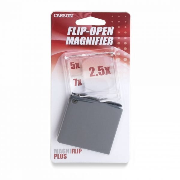 EAN 0750668012395 - Carson MagniFlip Plus lente de aumento y lupa 7x Negro, Transparente imagen 7