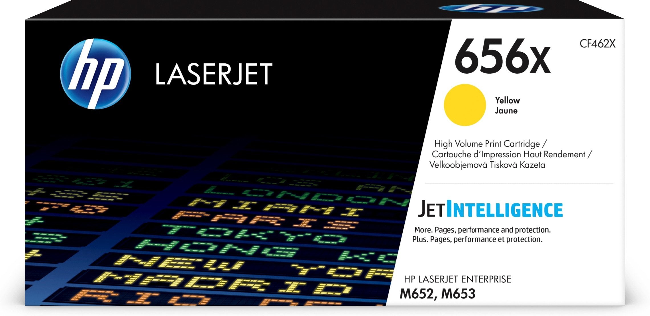 EAN 0889894325471 - HP 656X High Yield Yellow Original LaserJet Toner Cartridge cartucho de tóner 1 pieza(s) imagen 1