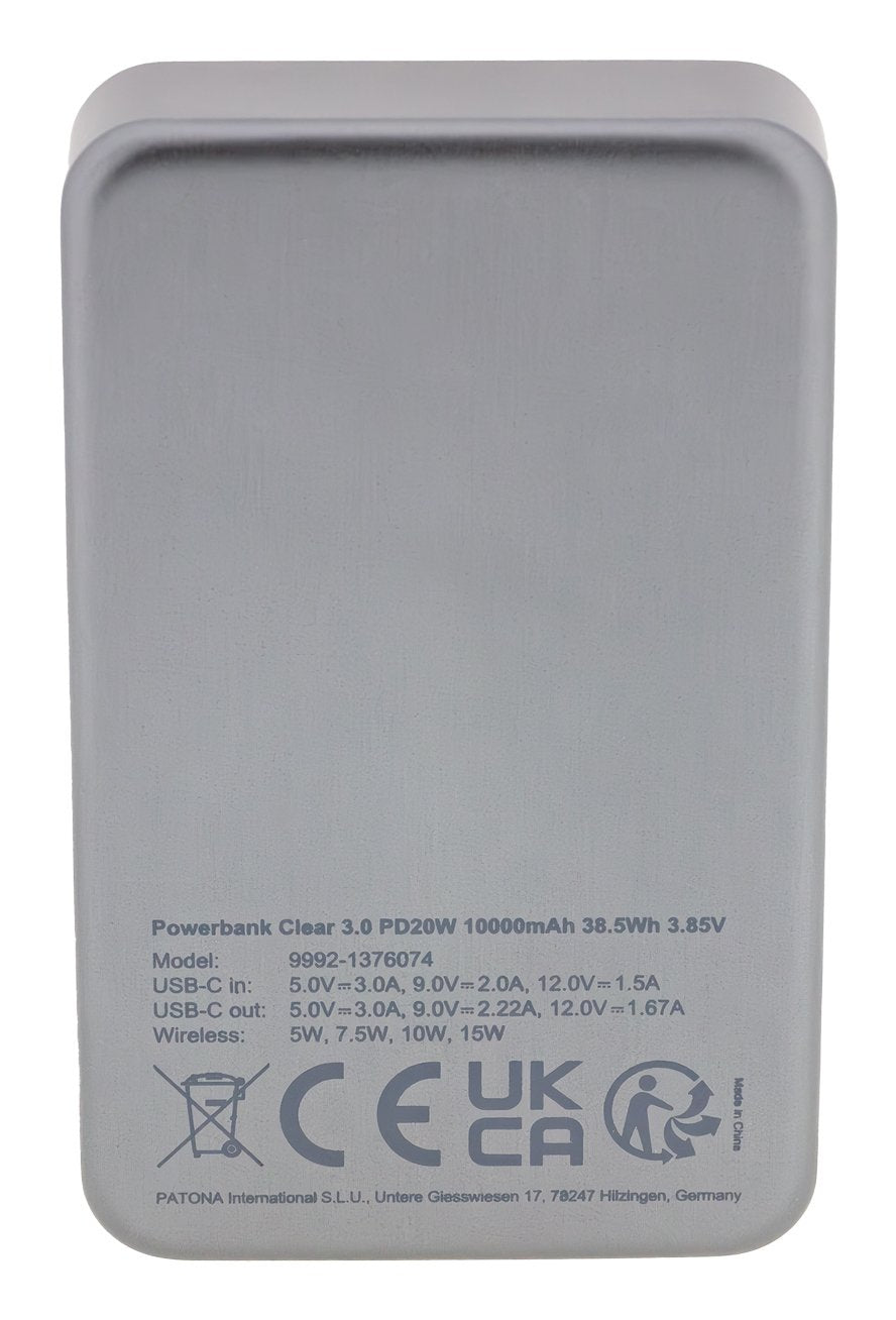 Patona 9992 Batería Externa Polímero De Litio 10000 Mah Negro