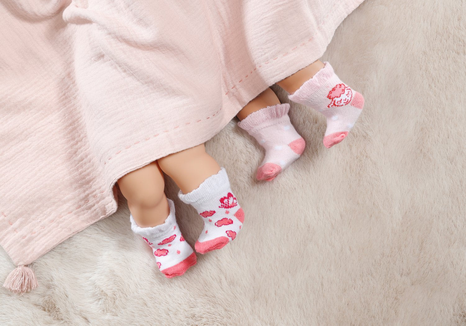 Pack De 2 Calcetines Zapf Creation Baby Annabell®, Accesorios Para Muñecas (Artículo Surtido, 43 Cm, Dos Pares) 709627