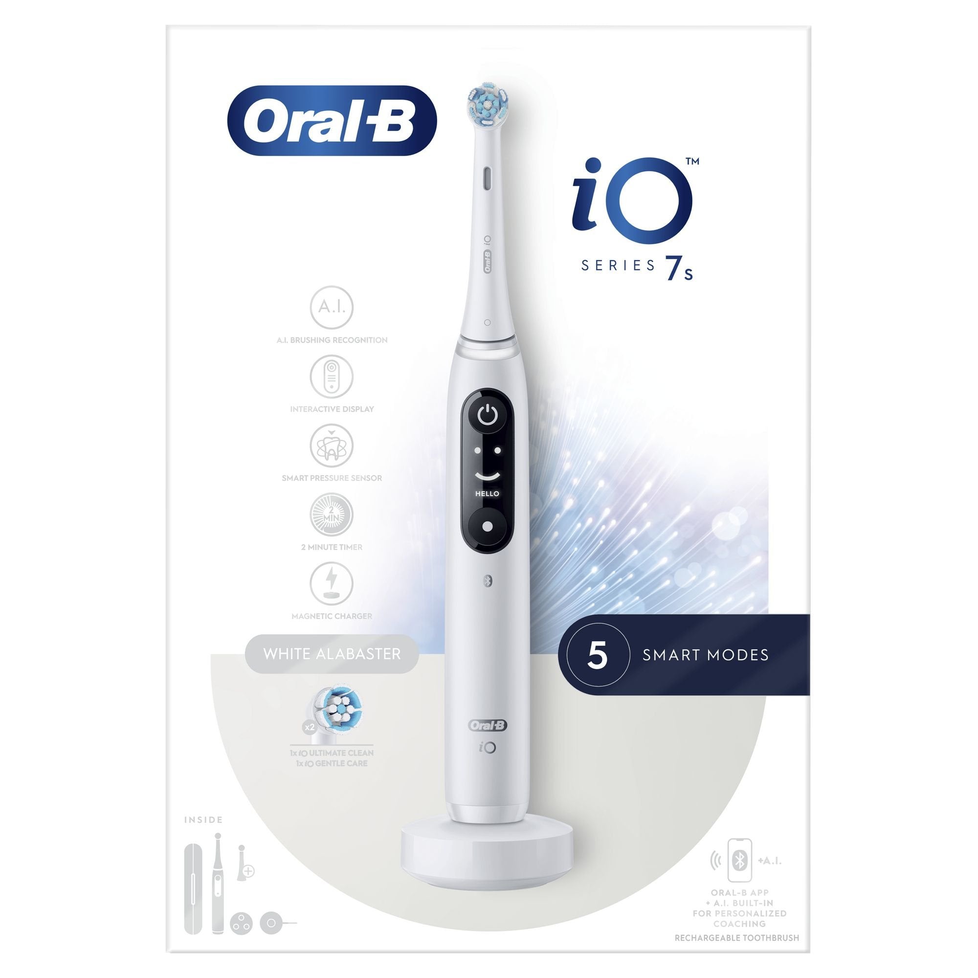 EAN 4210201408789 - Oral-B iO 7S Adulto Cepillo de dientes oscilante Blanco imagen 1