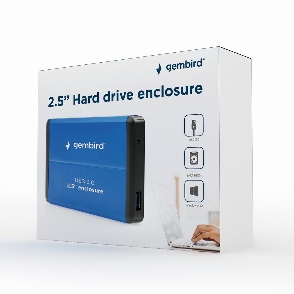EAN 8716309111539 - Gembird EE2-U3S-2-B caja para disco duro externo Caja de disco duro (HDD) Azul 2.5" imagen 3