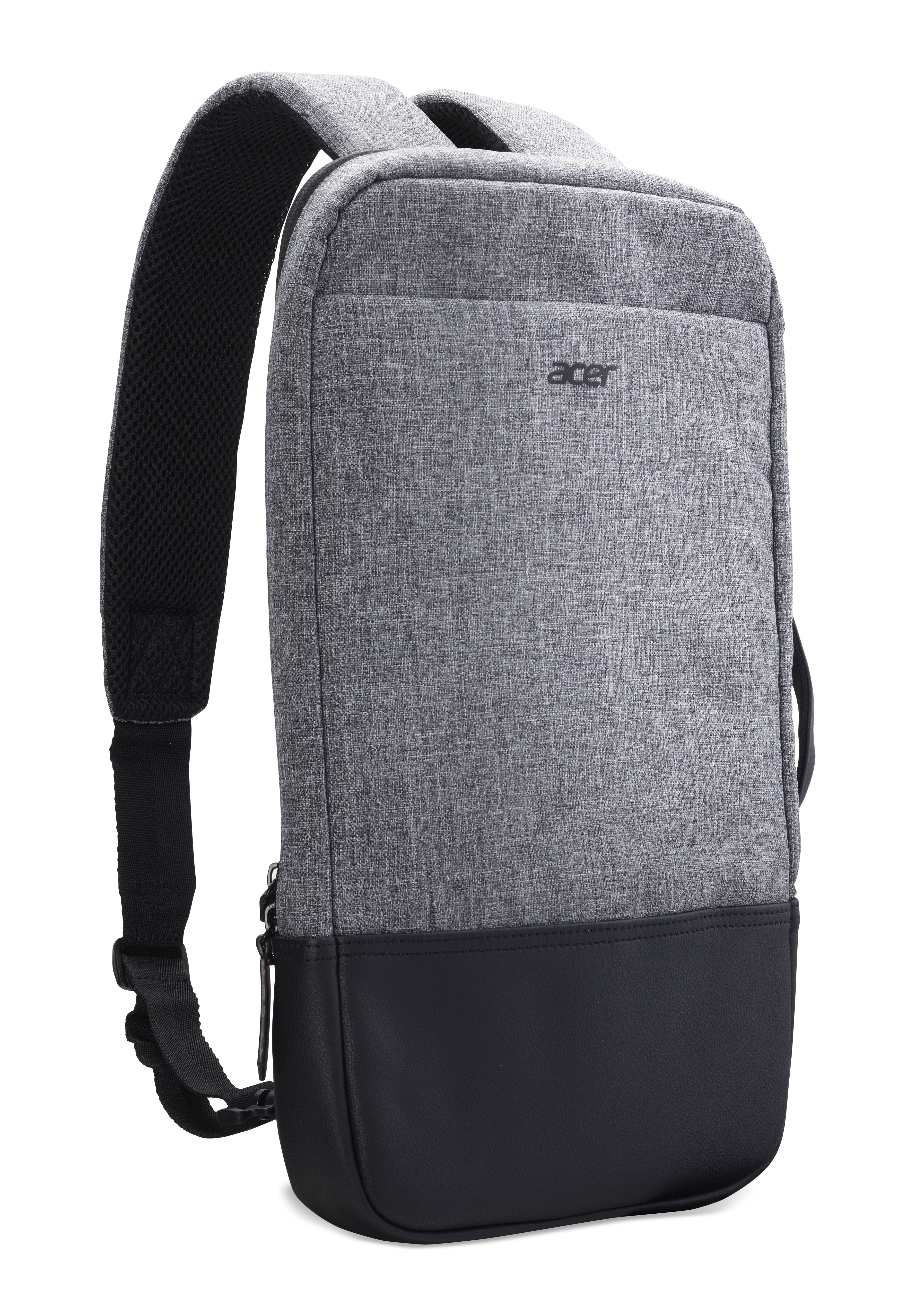 EAN 0191114617120 - Acer NP.BAG1A.289 maletines para portátil 35,6 cm (14") Mochila Negro, Gris imagen 3