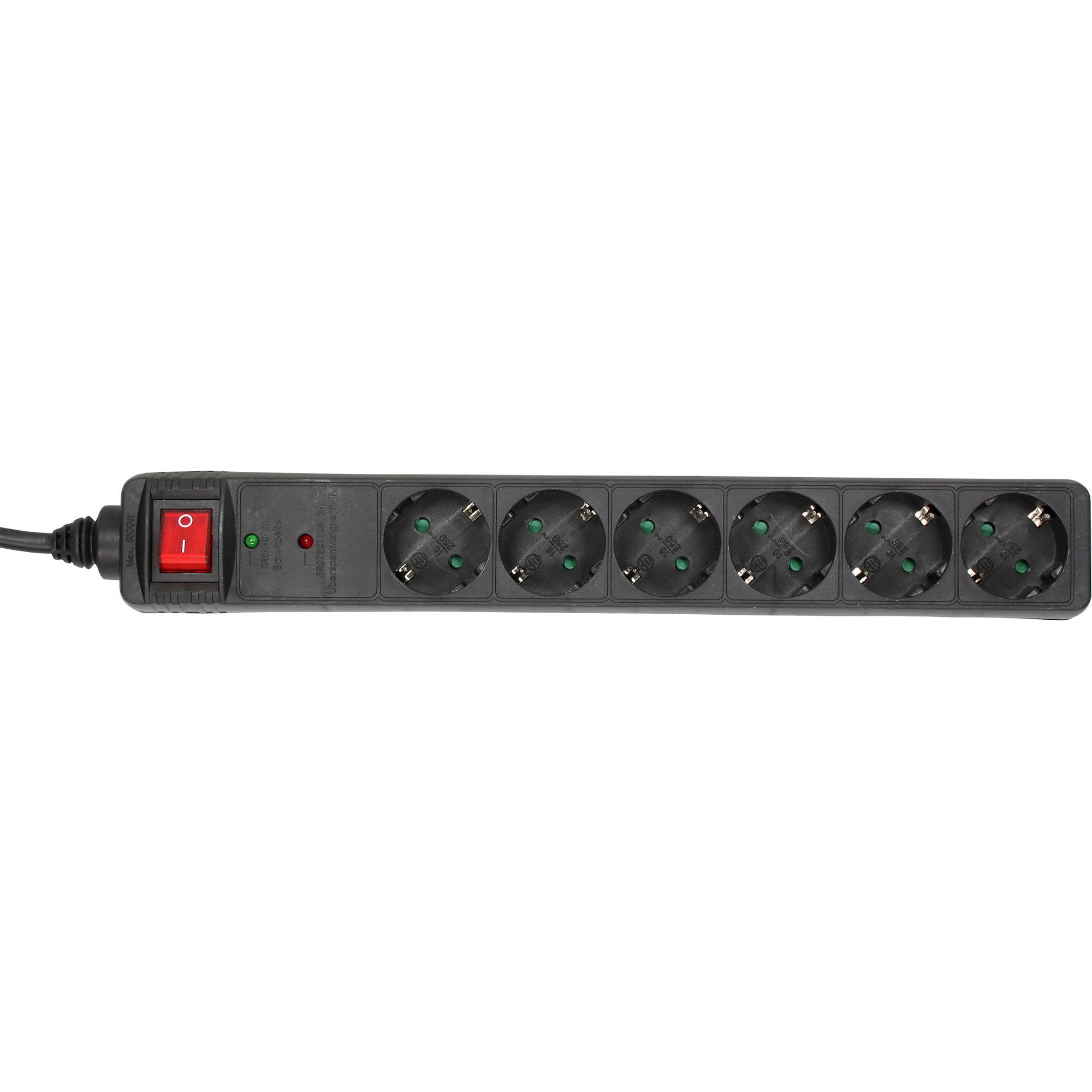 EAN 4043718188277 - InLine 16461P base múltiple 1,5 m 6 salidas AC Negro imagen 2
