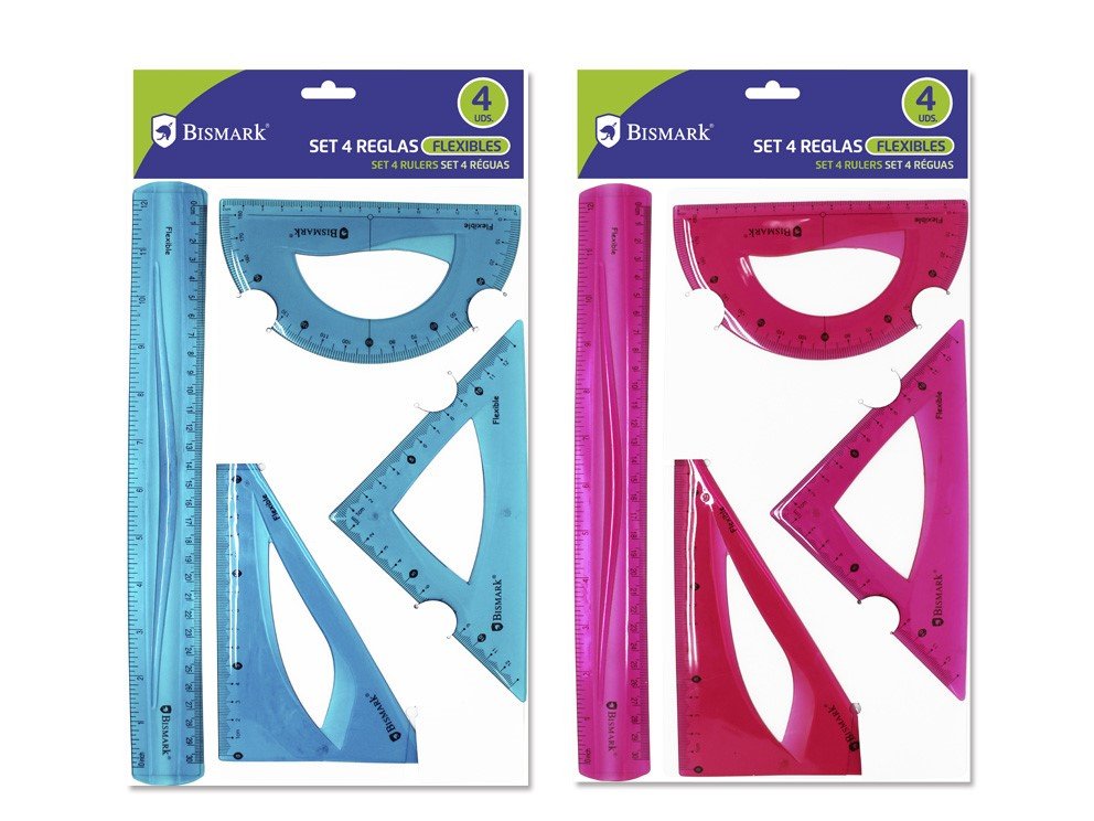 EAN 8430173250100 - Bismark 325010 juego de reglas 4 pieza(s) Cloruro de polivinilo (PVC) imagen 3