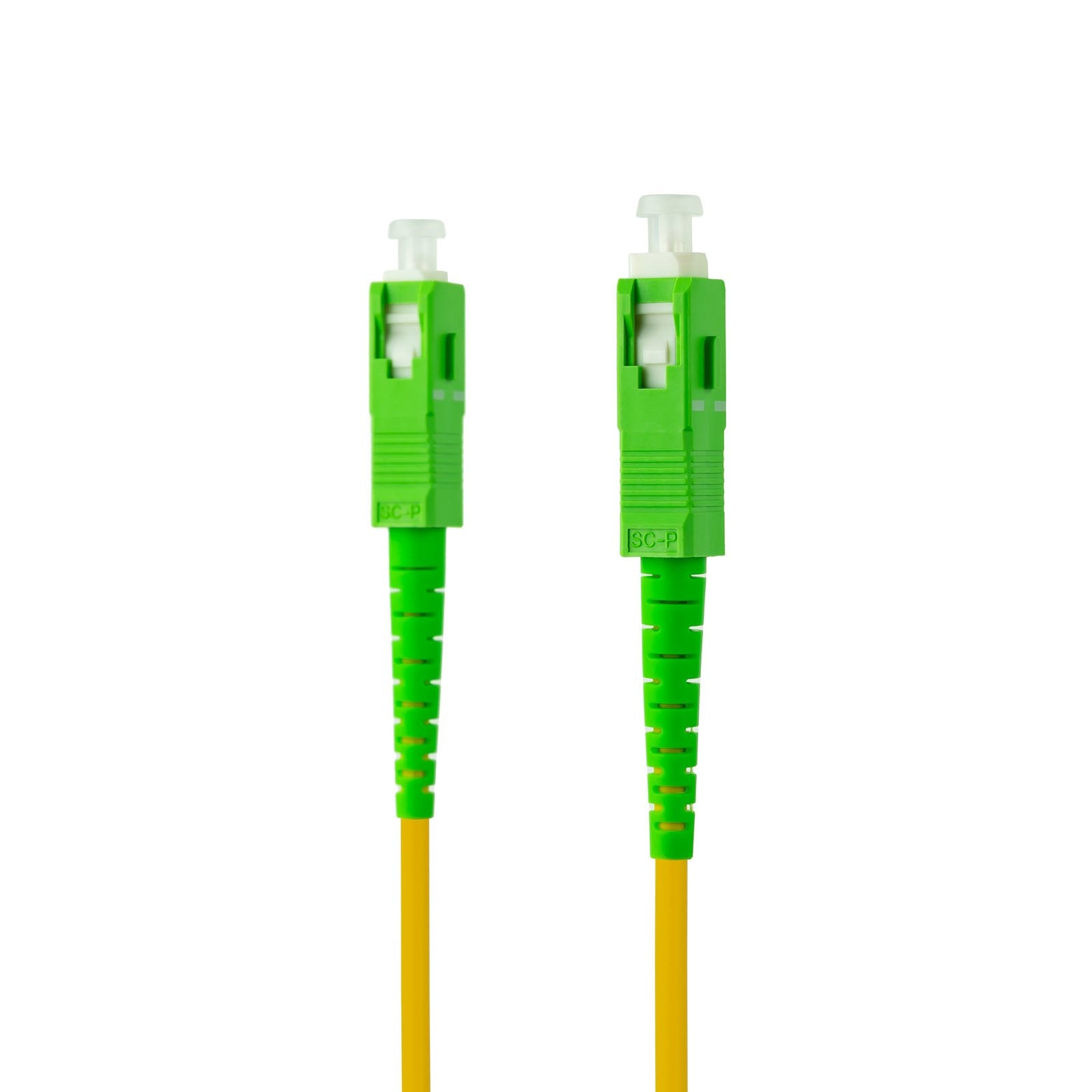 Nanocable Cable Fibra Sc/Apc-Sc/Apc Monomodo Lszh 20m - Amarillo