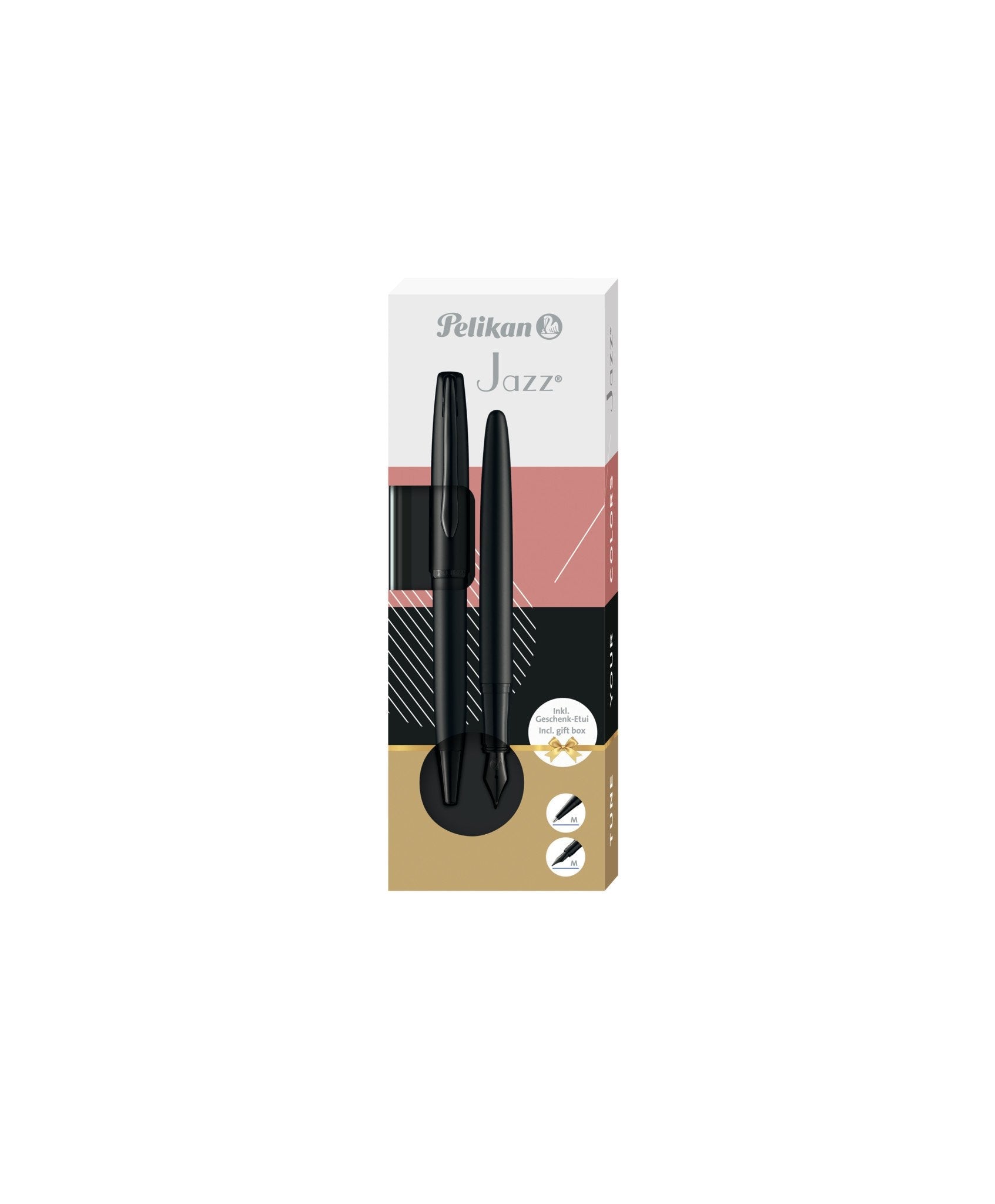 Pelikan Pluma Y Bolígrafo Jazz Noble Elegance Carbon Sch