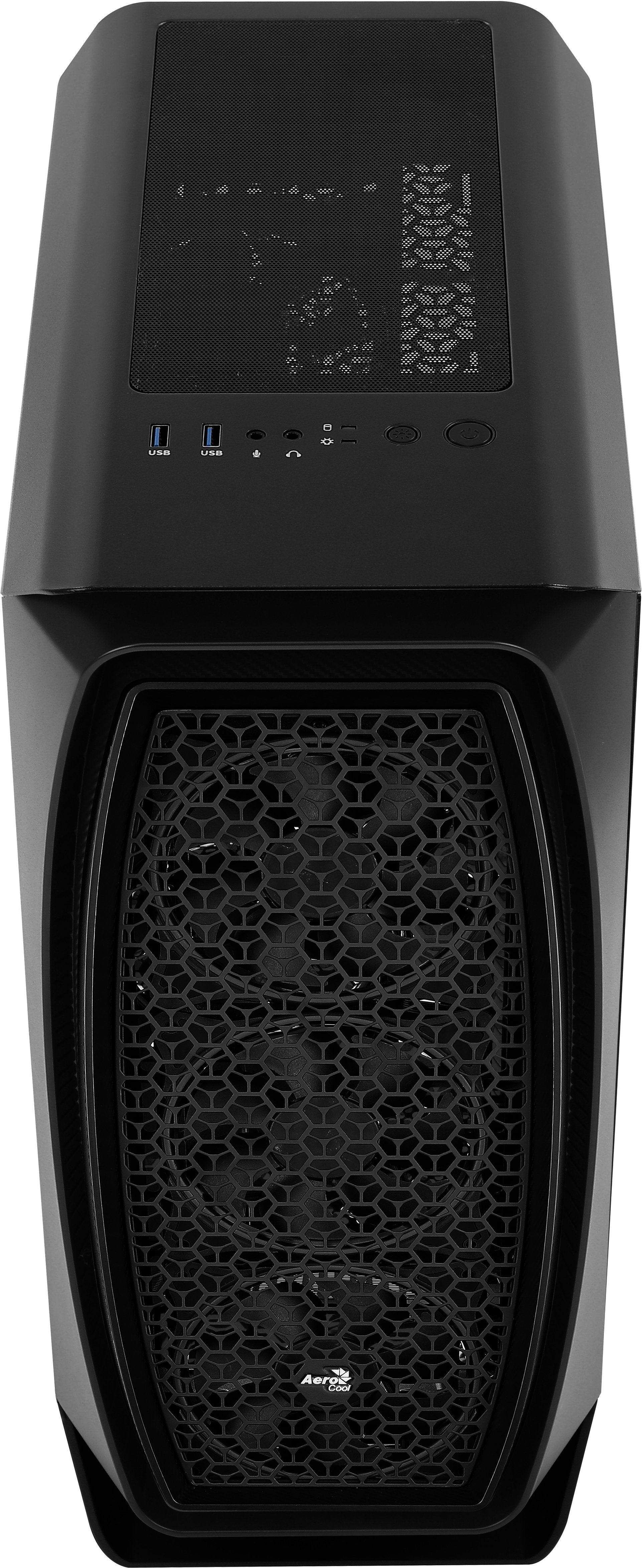 Caja Pc Aerocool Aero One Mini Eclipse Black 2*Usb 3.0 Hd Audio+Mic Soporta Refrigeración Líquida Micro Atx/ Mini Itx