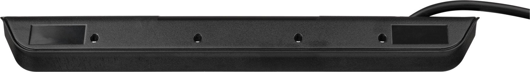 Brennenstuhl Estilo Cable De Extensión De Esquina De 6 Vías Negro