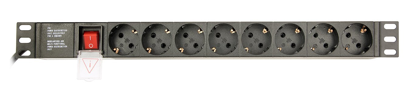 Gembird Regleta Para Rack 8 Schuko Sockets 1u 16a 3 M Cable