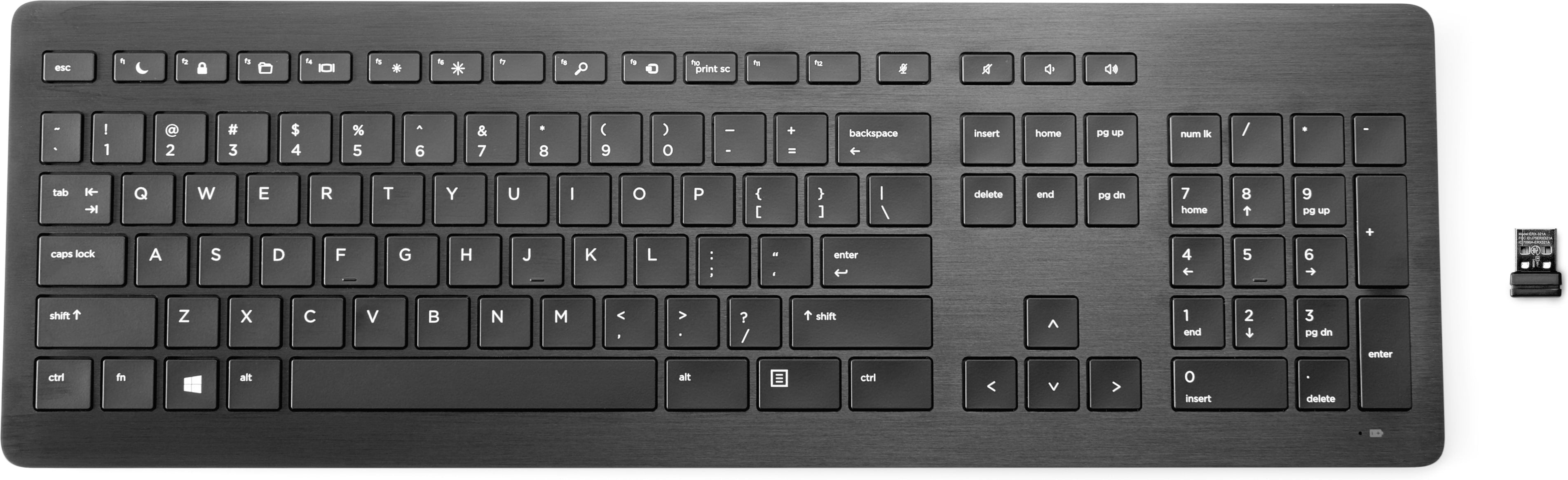EAN 0190780984338 - HP Wireless Premium Keyboard teclado Hogar RF inalámbrico QWERTY Inglés Negro imagen 1