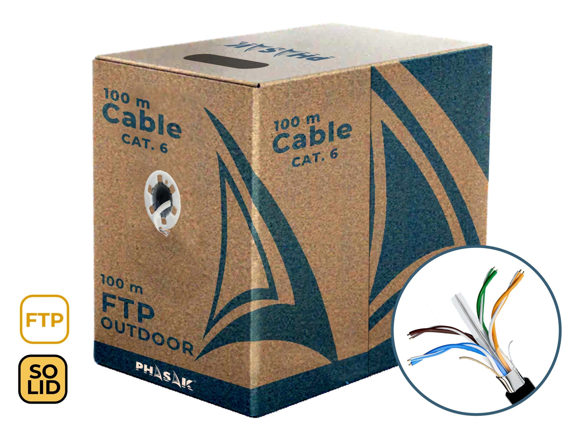 EAN 0745604518475 - Phasak PHR 681 cable de red Negro Cat6a F/FTP (FFTP) imagen 6