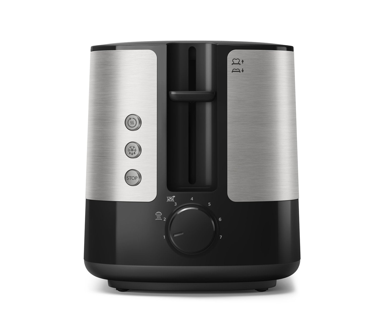 Tostadora Colección Philips Hd2635 90 Viva, Acero Inoxidable Negro