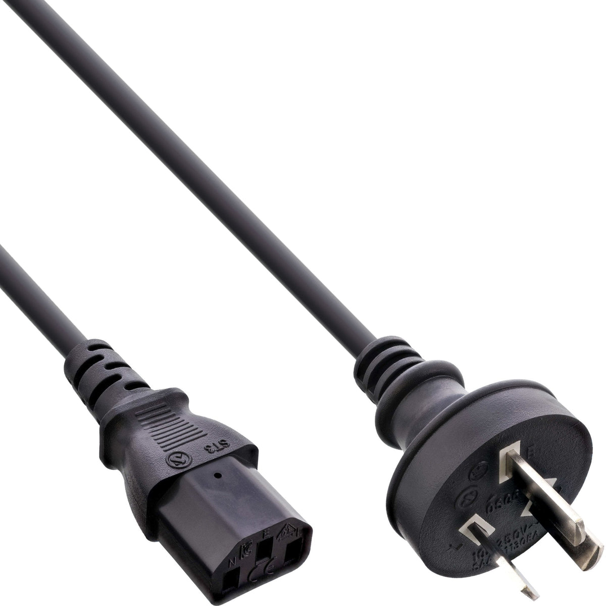 Cable De Alimentación Inline De Australia A 3 Pines Iec C13 De 1,8 M