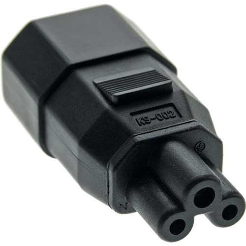 Microconnect Pea0408 Cambiador De Género Para Cable C14 C5 Negro