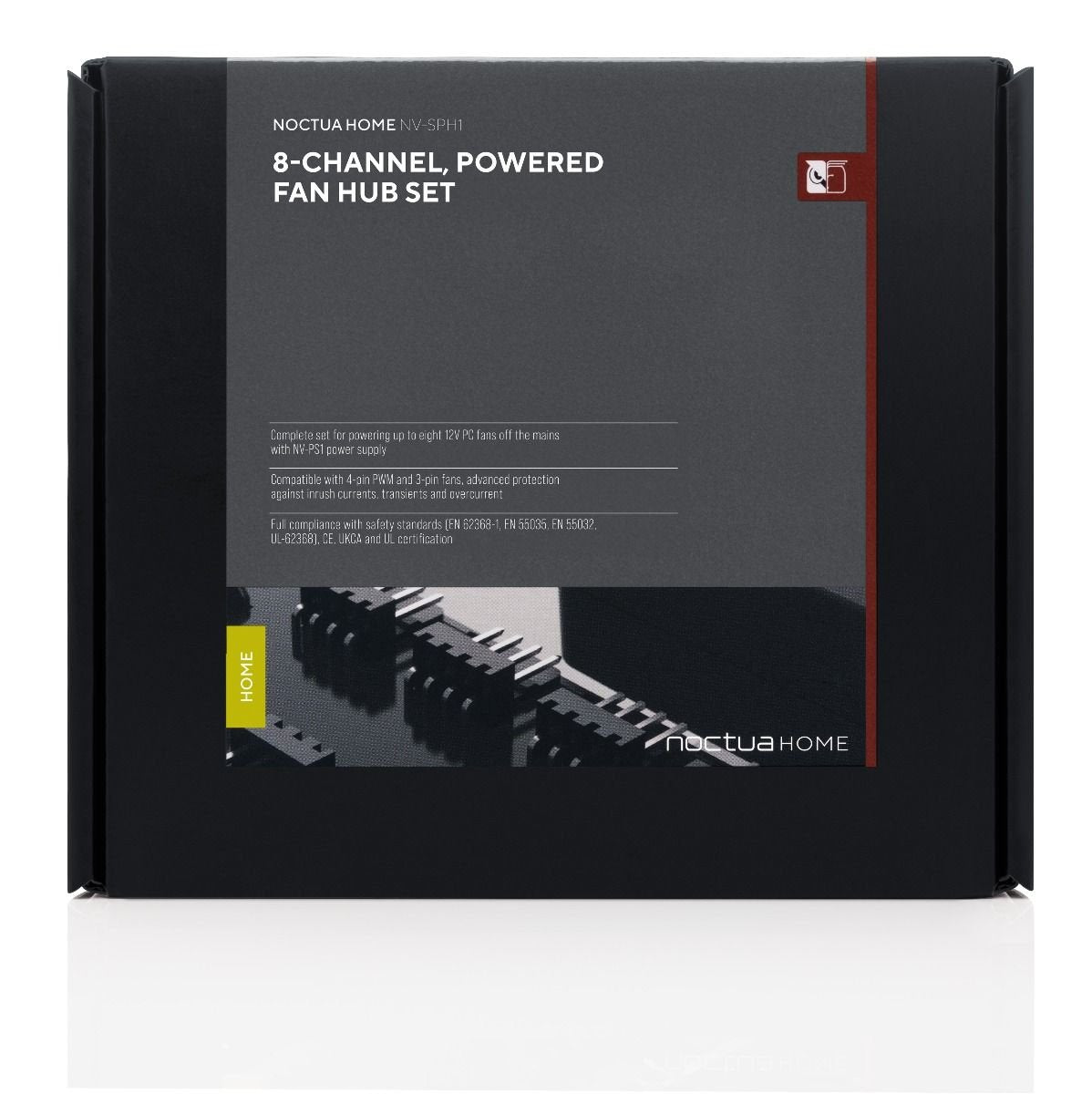 Cubo De Ventilador Alimentado Por Noctua Conjunto De Nv-Sph1 Negro Nv-Sph1