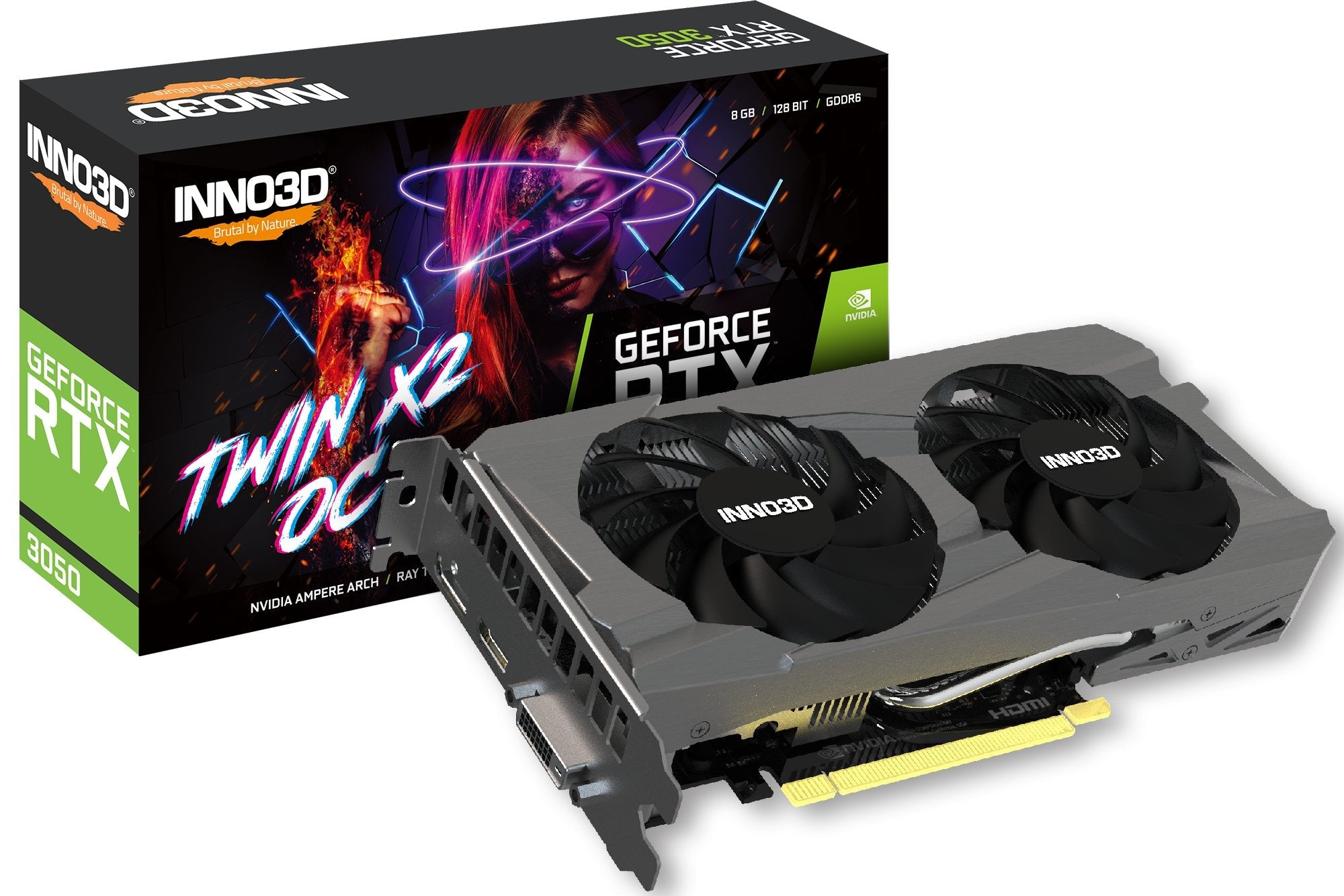 EAN 0835168003682 - INNO3D GeForce RTX 3050 Twin X2 OC NVIDIA 8 GB GDDR6 imagen 3