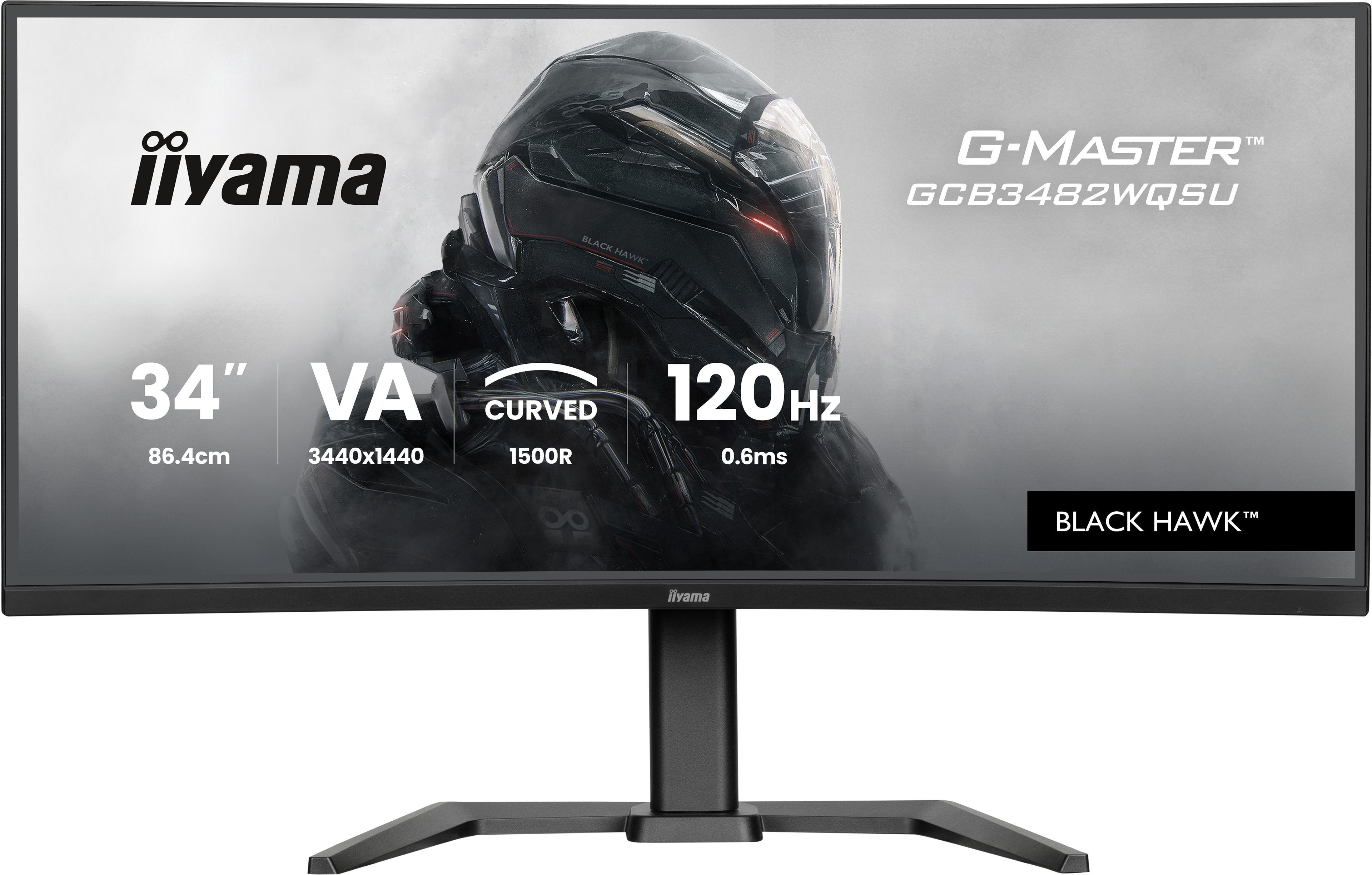 Monitor Iiyama 34" Gcb3482wqsu-B1 21:9 2xhdmi+Dp+Usb-C Curv