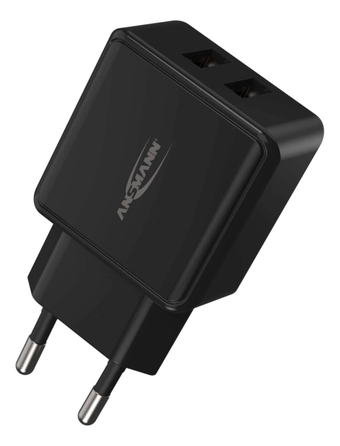 Cargador De Pared Ansmann Hc212 2xusb 2400ma Negro