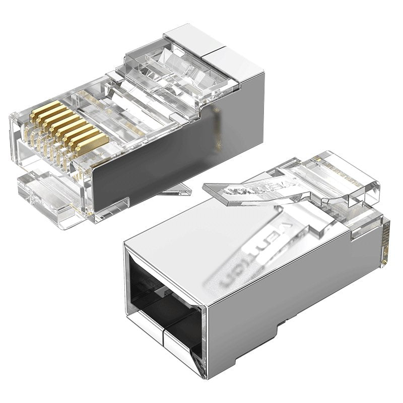 EAN 6922794744172 - Vention IDCR0-100 conector RJ-45 Plata, Transparente imagen 1