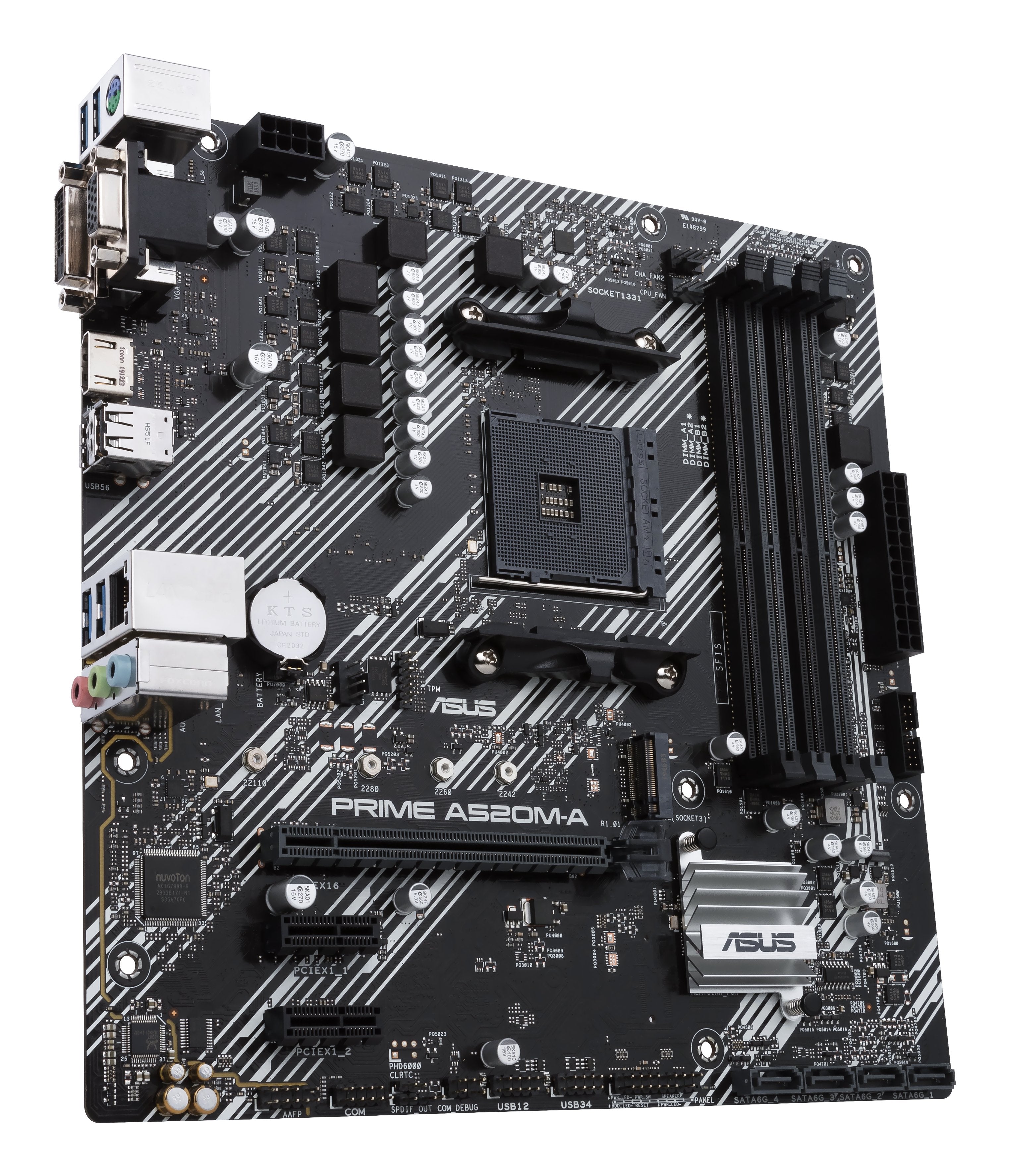 Placa Base Asus Prime A520m-A Ii Csm Amd,Am5,Ddr4,Matx