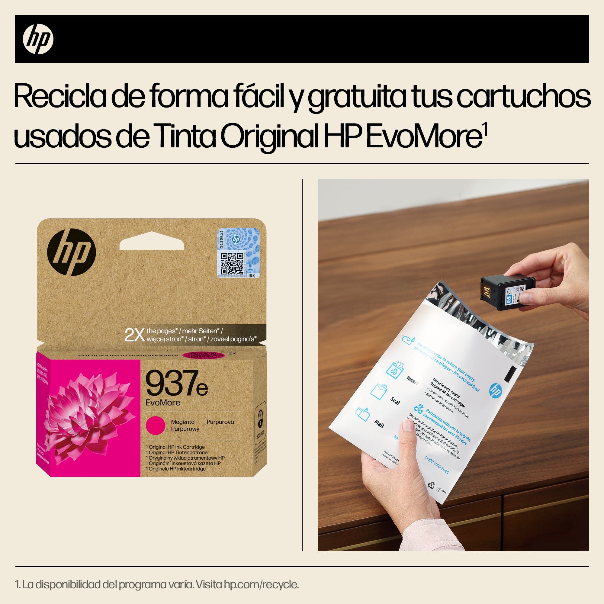 EAN 0199764688118 - HP 937e EvoMore Magenta Original Ink Cartridge cartucho de tinta 1 pieza(s) Alto rendimiento (XL) imagen 4