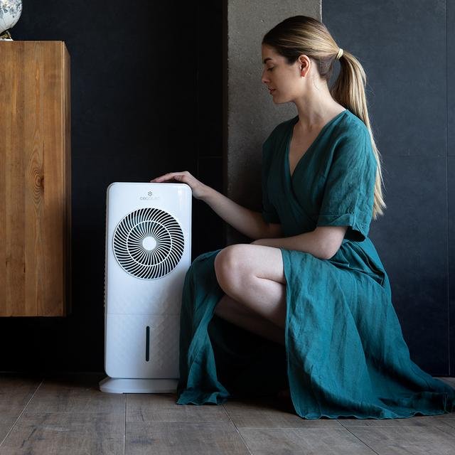 Climatizador Evaporativo Cecotec 8304 65w 3,5l Tactil Mando Temporizador 12h