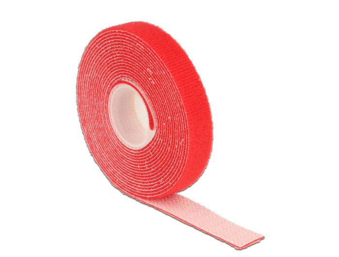 Delock Klettband Auf Rolle L 3 M X B 13 Mm Rot